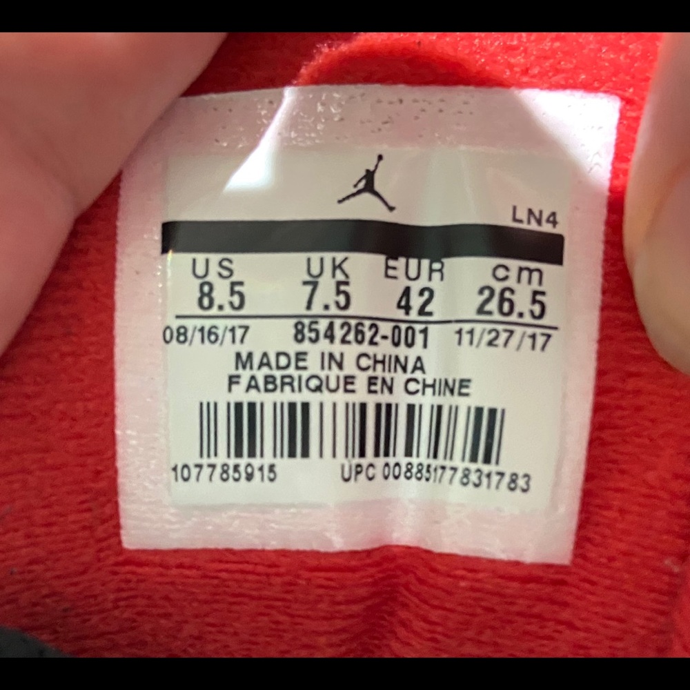 Nike Air Jordan 3 Retro OG, Black Cement - Picture 7 of 7